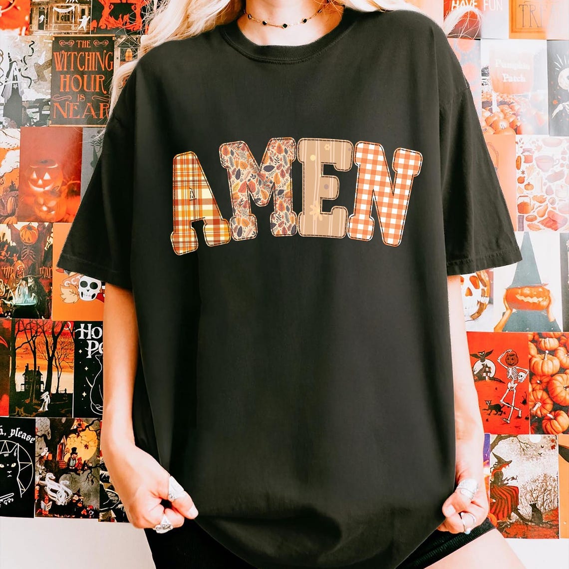 Amen Faux Embroidery Png, Amen Fall PNG, Fall Jesus Png, Fall Faith Png ...