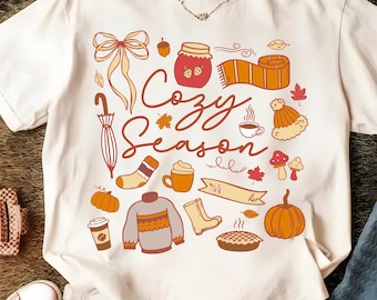 Cozy Season png, Fall vibes Png, Fall Sublimation Png, Fall pumpkin Png, Autumn Season png, retro fall png, Fall design, Fall Autumn Shirt