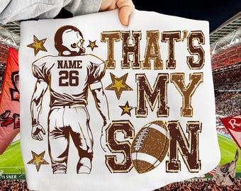 Benutzerdefinierte Coquette dass mein Sohn Football Mom Png, American Football Mama Png, Football Spieltag Png, Touch Down Saison Png, Football Saison Png