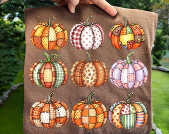 Faux Embroidery Patchwork Pumpkin Png, Coquette Pumpkin Png, Fall Pumpkin Png, Autumn Pumpkin Png, Fall Sublimation Design, Fall Vibes Png