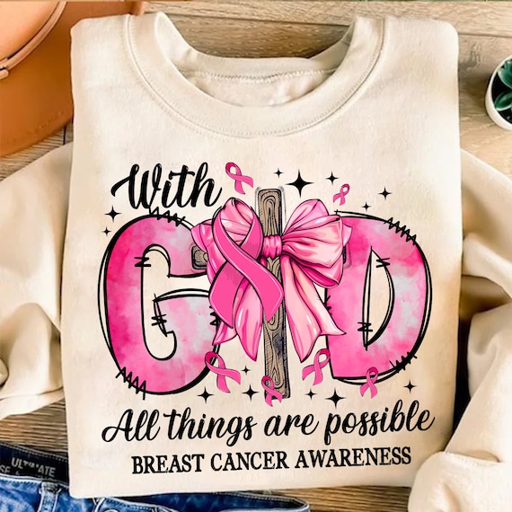 Jesus Pink Bow Cross Breast Cancer, Fight Breast Cancer Png, Jesus Breast Cancer Bow Png Design, Cancer Bow Sublimation, Wear Pink Png