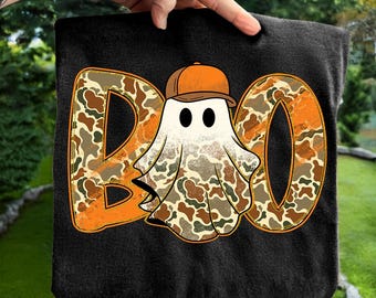 Camo Pumpkin PNG, Camo Ghost Boo PNG, Boys Halloween Shirt Design, Camo Spooky Boy Cap png, Camo Ghost PNG, Trendy Halloween Png, fall Png