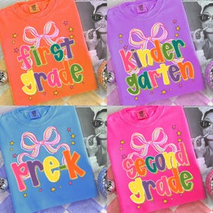 Preppy Back to School Bundle PNG, Kokette Lehrer Erster Schultag Shirt Design, Girly karierte Sublimation, Pre-k 1st / 2nd / 3rd Grade