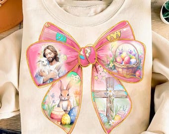 Easter Coquette Bow Png, He Is Risen Png, Retro Easter Png, Easter Bunny Png, Easter Coquette Png, Floral Spring Png, Pink Easter Png