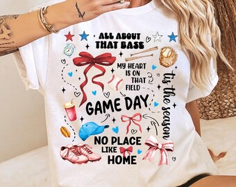 Game Day Baseball Coquette Png, Retro Baseball PNG, Baseball Bow Png, Baseball Mama Png, Baseball Mom Png, Preppy Baseball Png