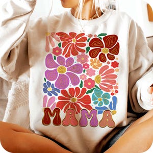 Floral Mama Coquette PNG, Boho Mama Png, Mothers Day Png, Floral Spring Png, Gift for Mom, Mother png, Retro Mama Png Design, Motherhood png