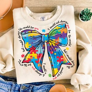 Autism Png, Autism Bow Png, Autism Awareness Png, Coquette Bow Png, Puzzle Autism Ribbon, Autism Teacher Shirt Png, Autism Life Sublimation