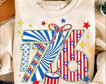 Retro 1776 Png, America Coquette Png, Coquette 4 de Julho Png, Preppy USA Png, Girly Memorial Day PNG, Trendy usa Shirt Design