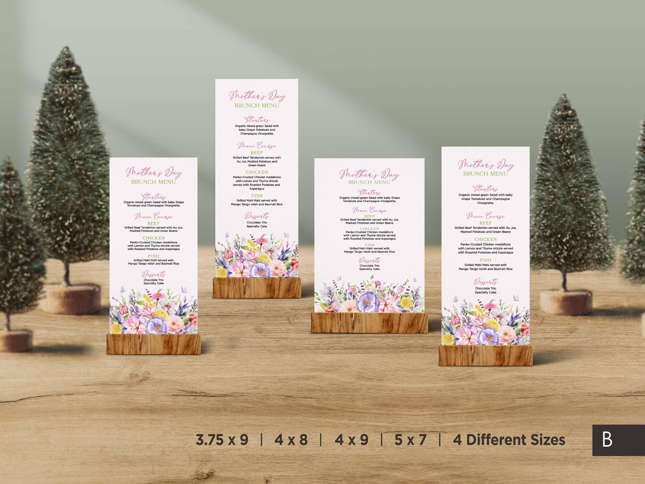 Pink Flowerbackdrop Menu Pink Floral Menu Template: Editable Brunch, Lunch, Dinner (edit With ...