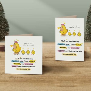 Jolie carte de fête des mères poulet pour maman, maman, grand-mère, grand-mère, grand-mère, nounou, grand-mère, arrière-grand-mère, cadeau de fête des mères, téléchargement numérique