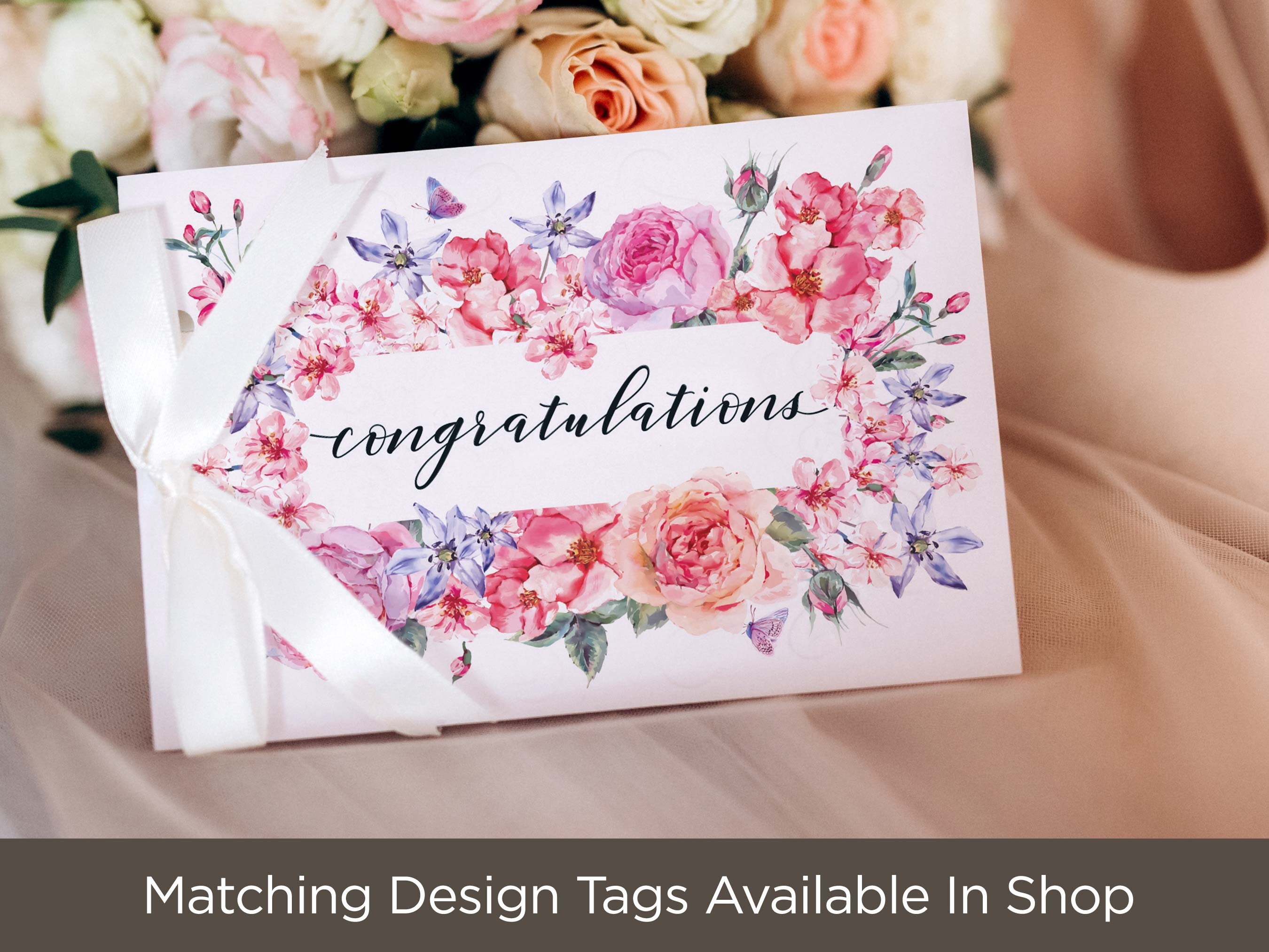 Floral Congratulations Card: Printable Greeting Card (digital Download ...