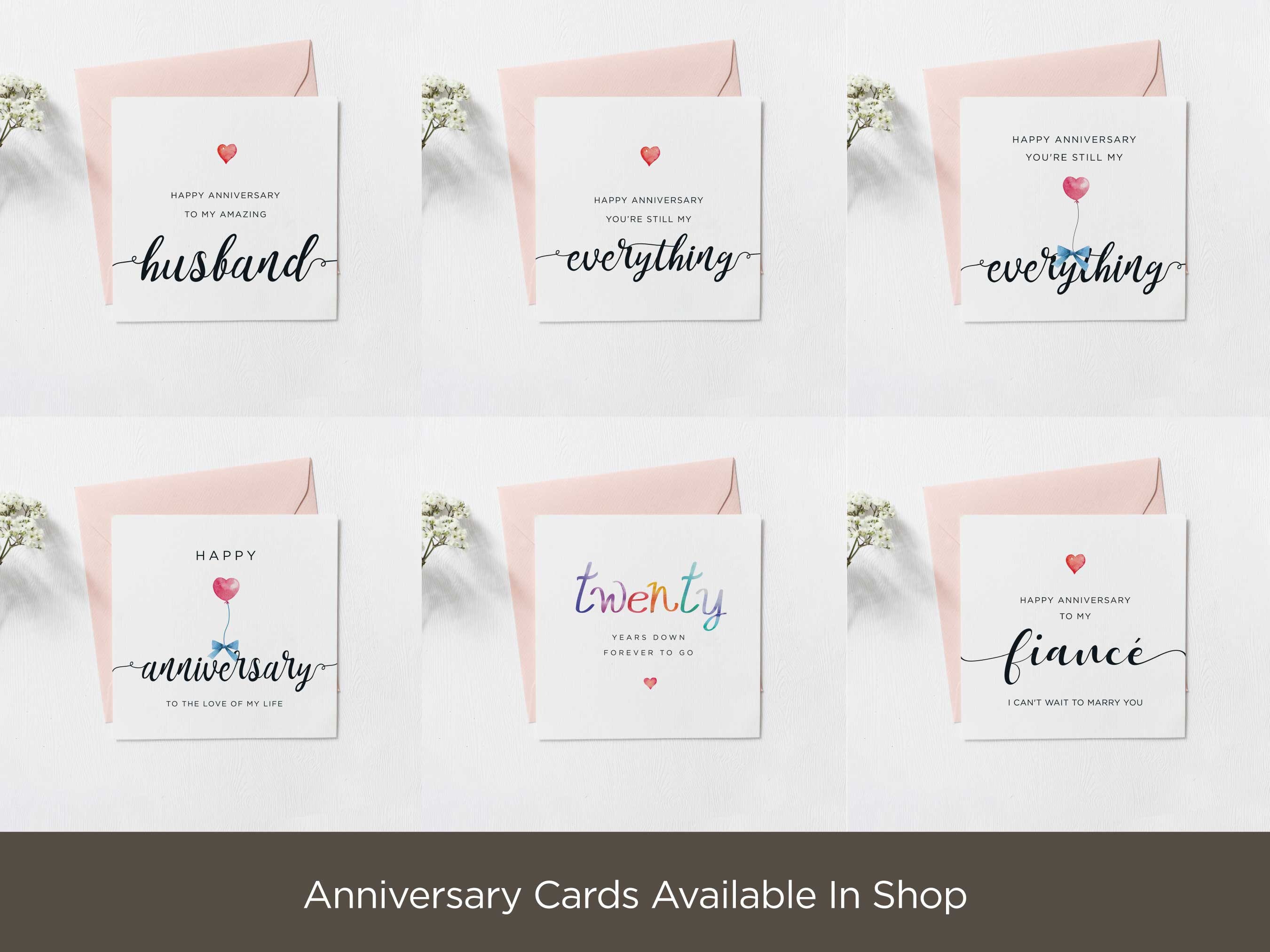 One Year Anniversary Card Printable Gift for Boyfriend/husband