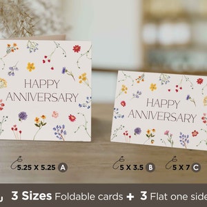 Wildflower Anniversary Downloadable Card,Occasion Card,Anniversary To You Both Card,Anniversary Printable Card,Anniversary Card Digital Down