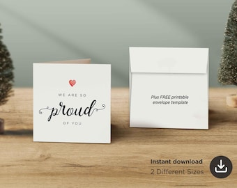 Proud Of You Card: Graduation, New Job (Digital Download)
