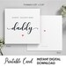 Printable Daddy Valentines Day Card for Him, Daddy Card From Baby ...