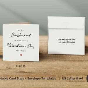 Imprimable première carte de Saint-Valentin ensemble, première carte de Saint-Valentin minimaliste pour lui, carte de Saint-Valentin pour petit ami, téléchargement numérique