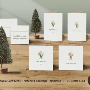 Floral Mother’s Day Card, Printable Happy Mother’s Day Card, Digital Download, DIY Greeting Card for Mom, Grandma, Instant Gift card for mom