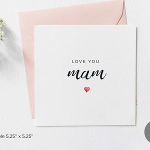 Feliz Dia das Mães, Cartão para Imprimir, Cartão Simples para o Dia das Mães, Cartão para o Dia das Mães para a Vovó, Download Digital