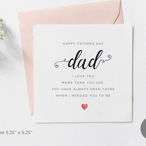 Fête des pères papa poème imprimable, carte de fête des pères pour papa, carte de correspondance pour papa, carte carrée pour papa, carte à Messages fête des pères, téléchargement numérique