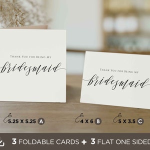 Tarjeta imprimible de agradecimiento por ser mi dama de honor, tarjeta de boda para dama de honor, tarjeta de agradecimiento para dama de honor, tarjeta de nota para dama de honor, descarga digital