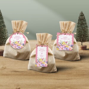 Mother's Day Gift Tag Template, Mothers Day Favor Tag,Editable Gift Tag For Mom For Grandma for Nanny, For Friend For Sister Edit with Corjl