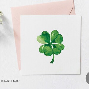 Afdrukbare St. Patrick's Day-kaart, Happy St Patricks Day Note crad, Ierse kaarten, Happy St Patricks Day-wenskaart, digitale download