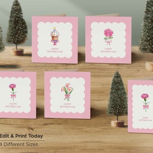 Mother's Day Card Birthday Card, Thank you card, Editable Card for Mom, Card for Mommy, Card for Grandma, Cute Note Card Edit with Corjl