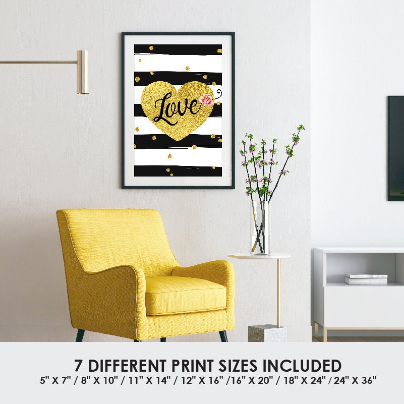 Printable Love Wall Art Love Wall Decor Valentines Day Gift - Etsy