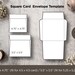 Printable Square Envelope Template Set of 2, 5.5 X 5.5 and 4.75x 4.75 ...