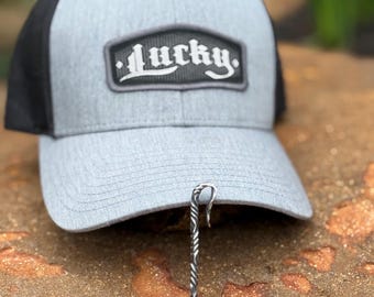 The BrimPick, Never Lost, Hand Forged, Cowboy Toothpick -316, Restaurant Grade twisted stainless steel