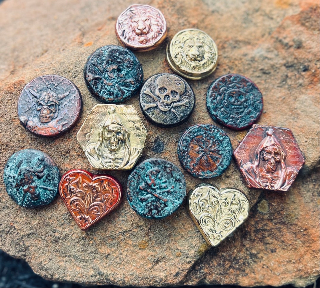 Brass and Copper Worry Coins Relic Coin EDC Coin Custom - Etsy