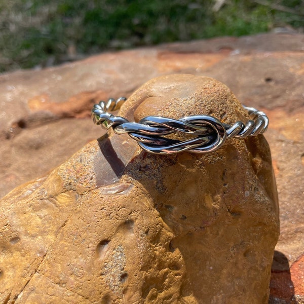 The "Lady Viking": Custom Twisted Stainless Bracelet, Viking jewelry, Oden, Oath ring, Viking bangle, Viking jewelry, Viking knot