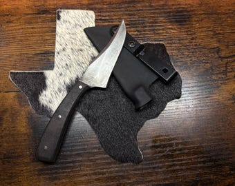 The Compadre, handmade skinner knife. Griptech handle