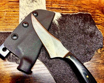 The Lil Skinner, handmade skinner knife. Micarta handle