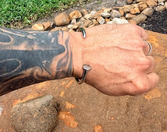 The 316 Covenant Nail- Hand Forged, Stainless Steel Nail Cuff - Jesus Nail Cuff