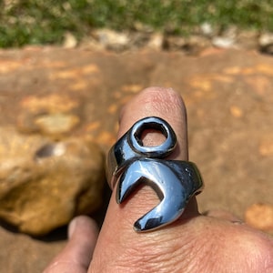 The &quot;Biker Wrench&quot; Ring,  Men&#39;s or Women&#39;s ring made from a real wrench