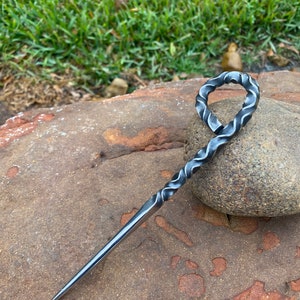 Hand Forged, heavy duty, stainless steel ringed Marlin Spike