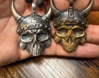 The Warrior’s Helm Collection. Viking Skull Necklace Series — Two Editions, One Spirit