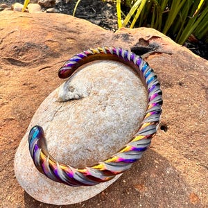 The Viking Titanium Oath Ring “Vald”: Custom Twisted Titanium Viking Bracelet