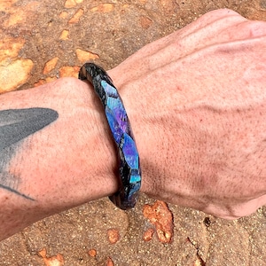The Viking Orm Titanium Oath Ring (Orm is old Norse for serpent) Custom Twisted Titanium Viking Bracelet