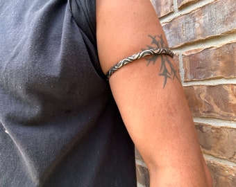 The &quot;Viking Oath Arm Ring&quot;: Custom Twisted Stainless Arm Ring