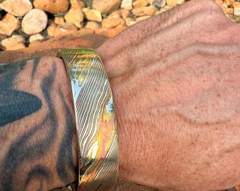 The “Vidar” – A Masterpiece of Mokume Gane Artistry. Viking Mokume Oath Ring