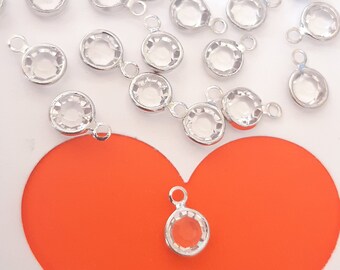 Birthstone  Swarovski, Gemstone Pendant, Add on Necklace, Bracelet Jewellery. Crystal Birth Stones, Charm, Gift For Her Birthday, Girl woman