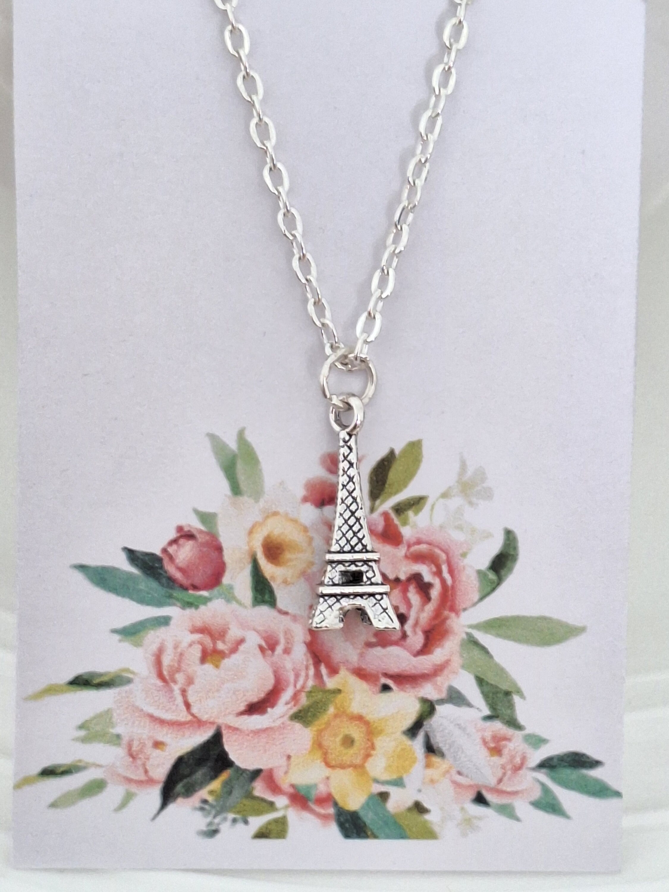Eiffel tower outlet necklace rose gold