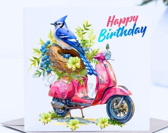 Tarjeta De Cumpleaños Para Sobrino, Tamaño A4, Vintage/retro