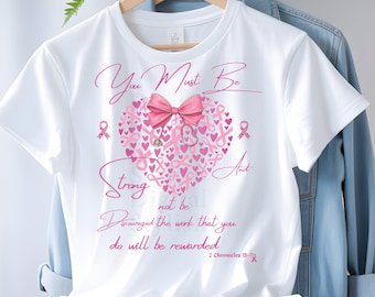 Nurse T-Shirt Design: Stethoscope Bow, Christian Scripture (SVG, PNG Digital Download