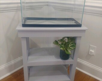 fish tank stand, stand, table, aquarium stand, aquarium, fish