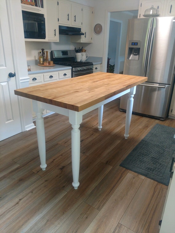 Butcher Block Table Kitchen Island