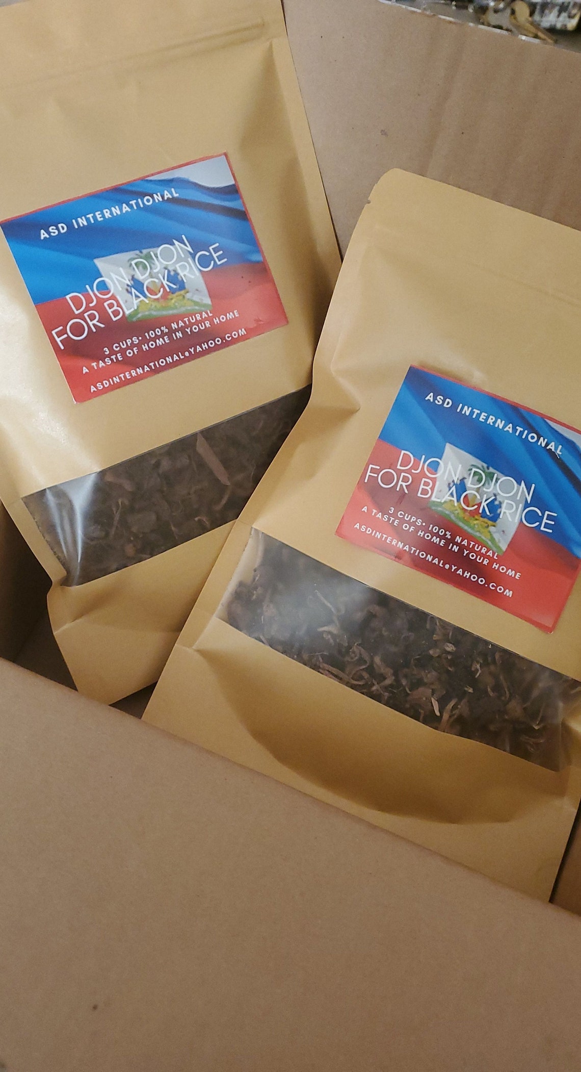 3 oz of Haitian Djon Djon/ dried black mushroom for Black Rice Etsy