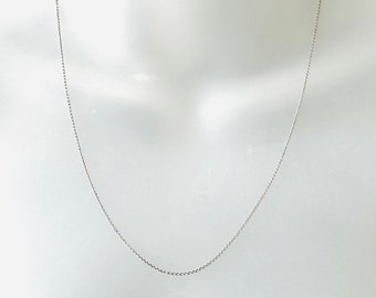 Zarte antike 835 Silber Halskette - 50cm lang